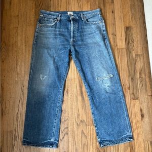 Citizens of humanity cropped straight leg jeans